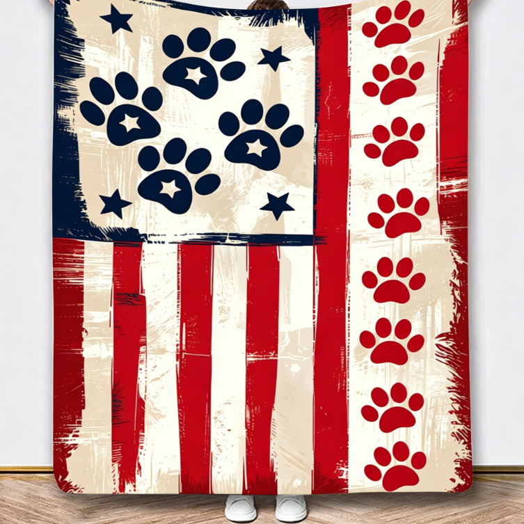 America 250 Anniversary Flag Throw Blanket