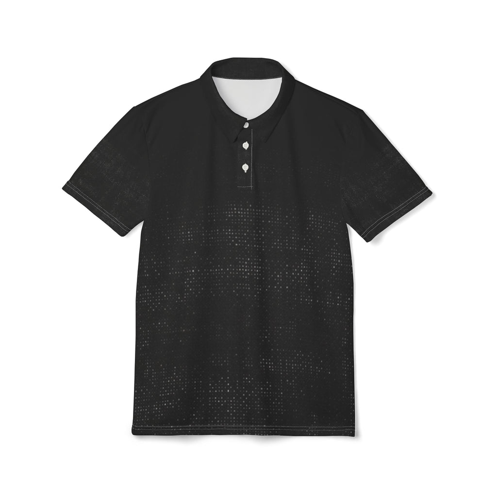 Distressed Black Polo — Subtle Grunge Luxe Polo