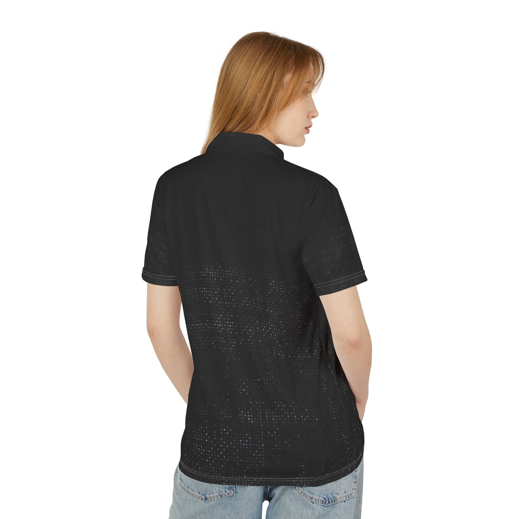 Distressed Black Polo — Subtle Grunge Luxe Polo