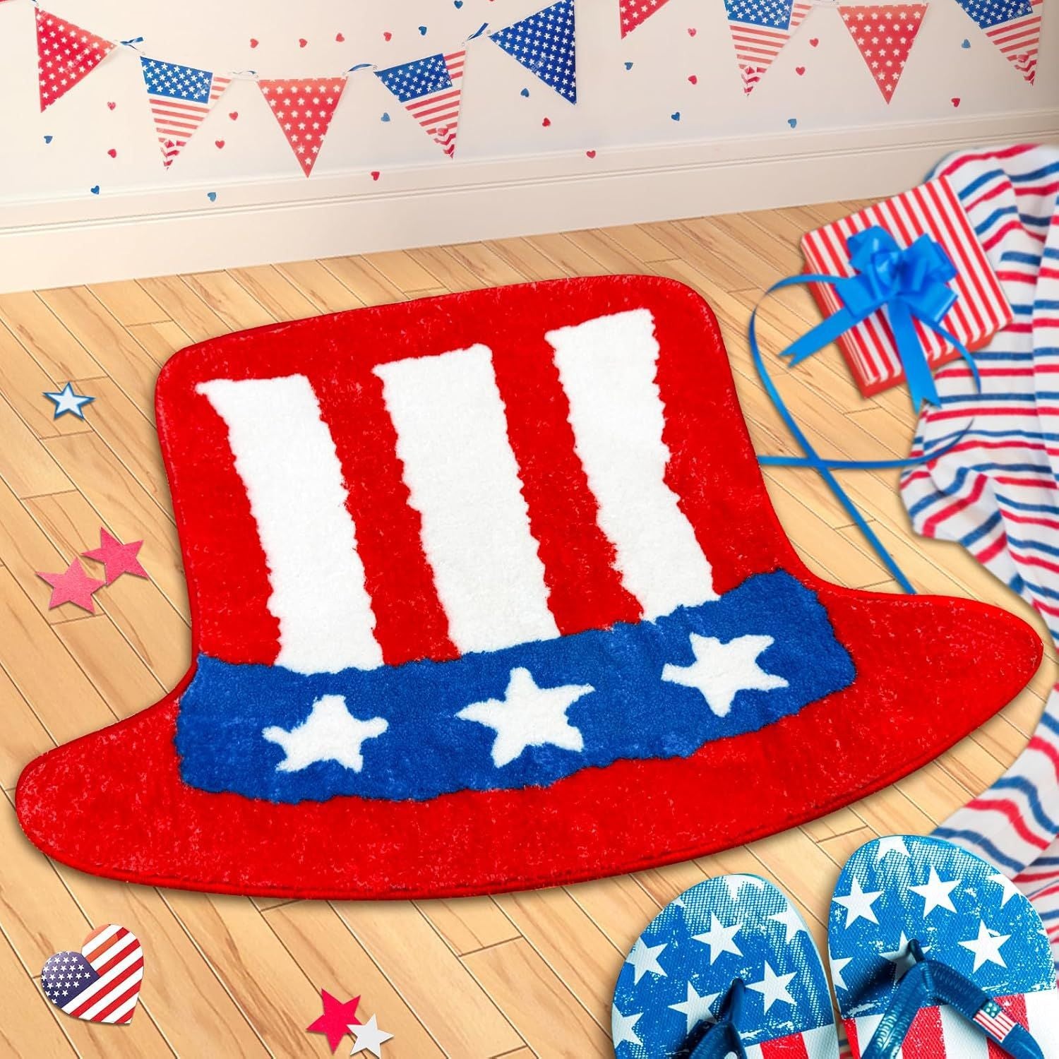 American Style Patriotic Floor Mat