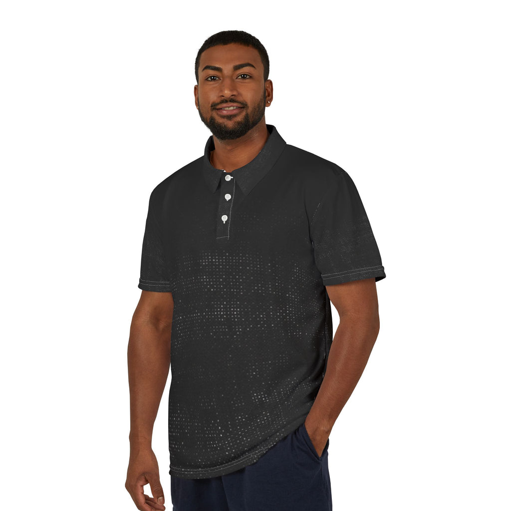 Distressed Black Polo — Subtle Grunge Luxe Polo