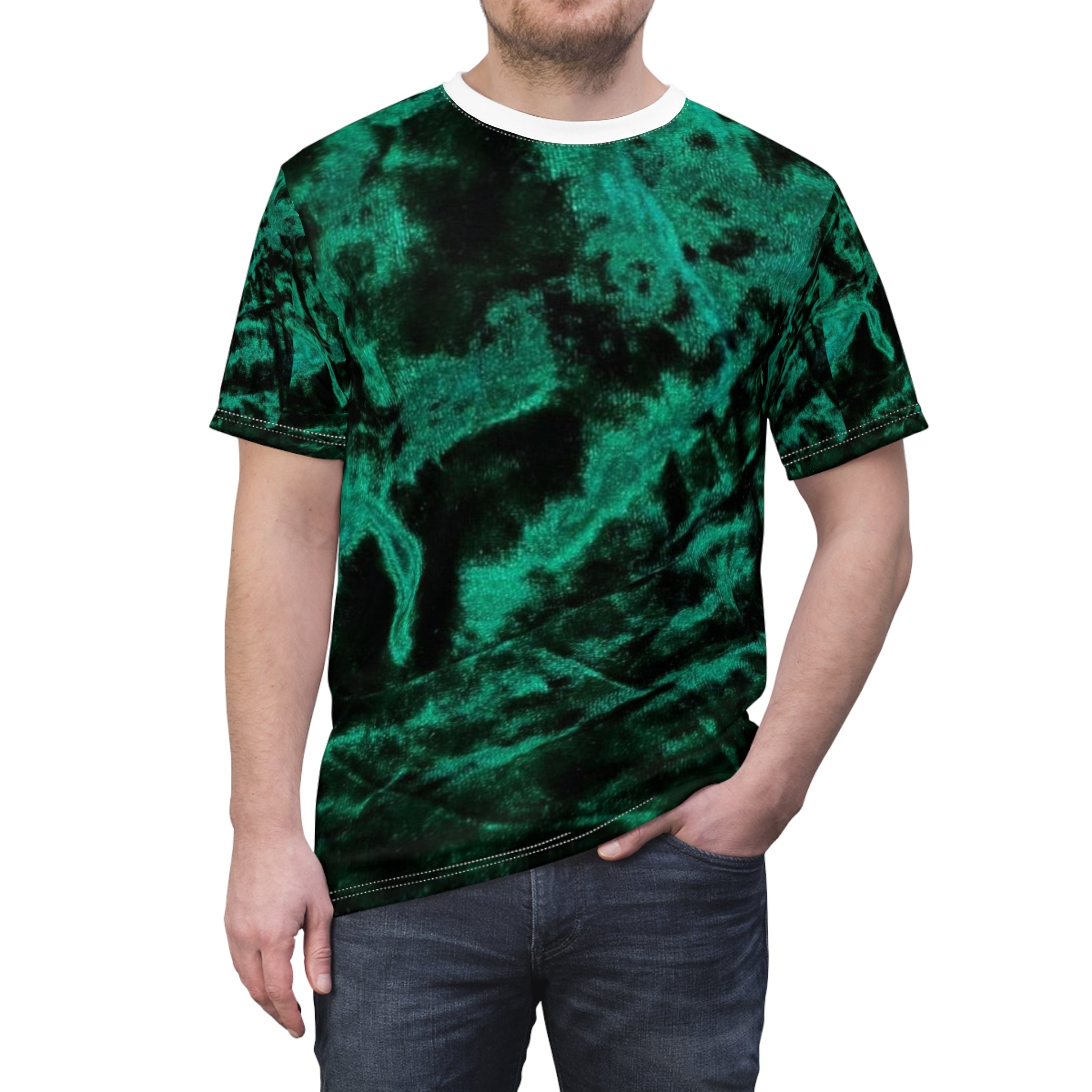 Tie-Dye Green Marble Tee