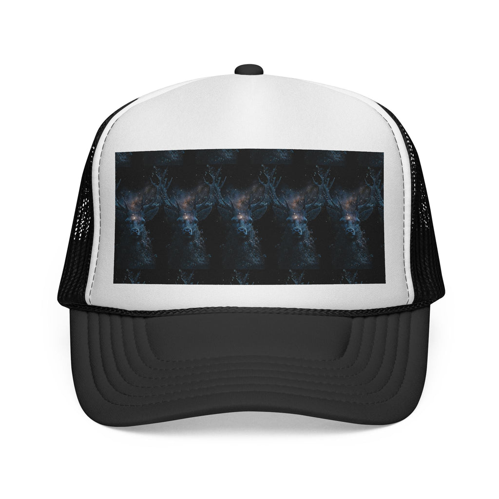Astronaut Graphic Trucker Cap — Space Explorer Camping Hat