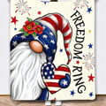 Patriotic Gnome America 250 Throw Blanket